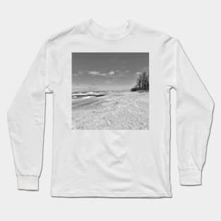Life is a beach black and White dreamy photography Long Sleeve T-Shirt